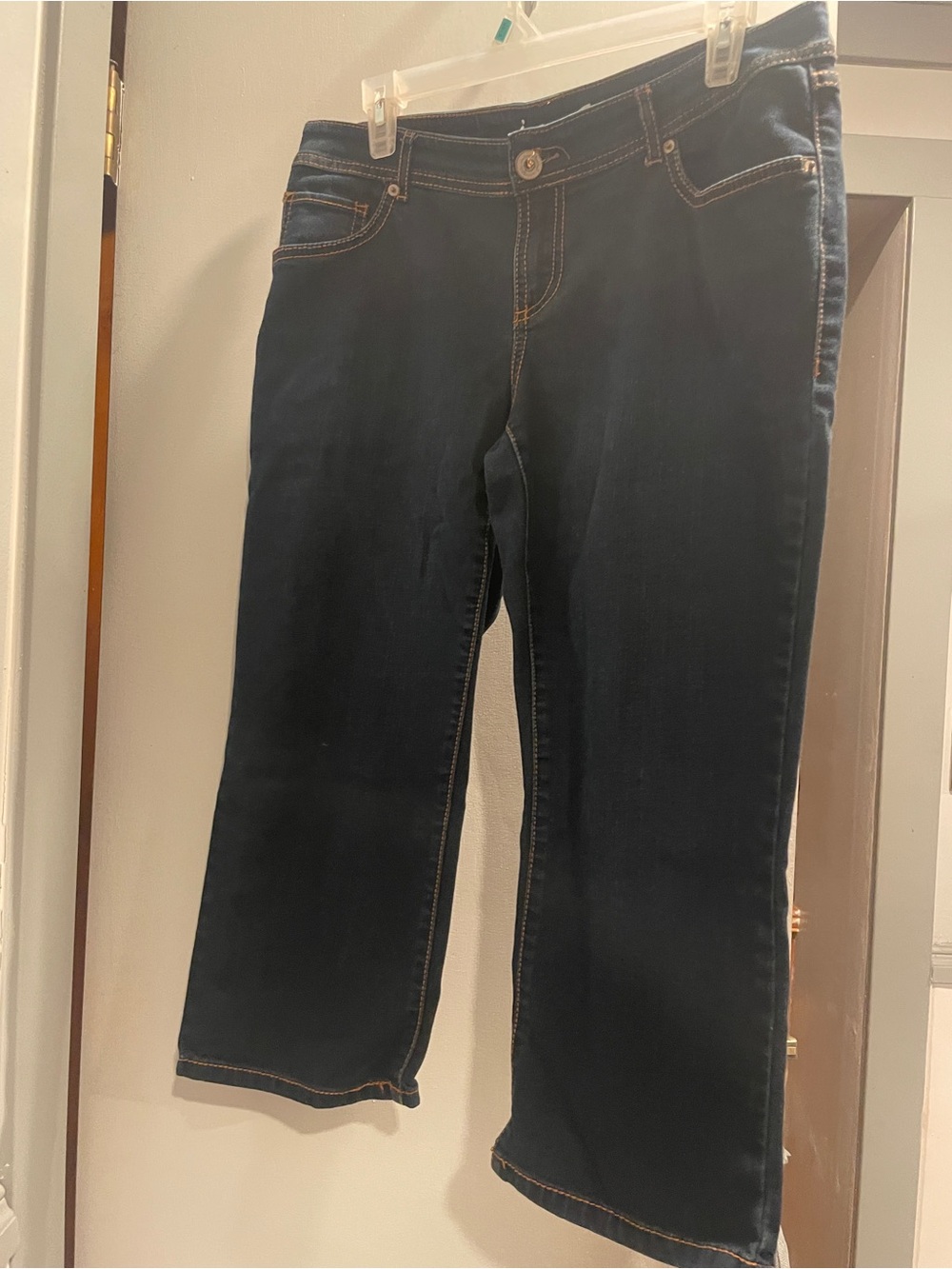 INC Denim Dark Indigo Capri length size 10